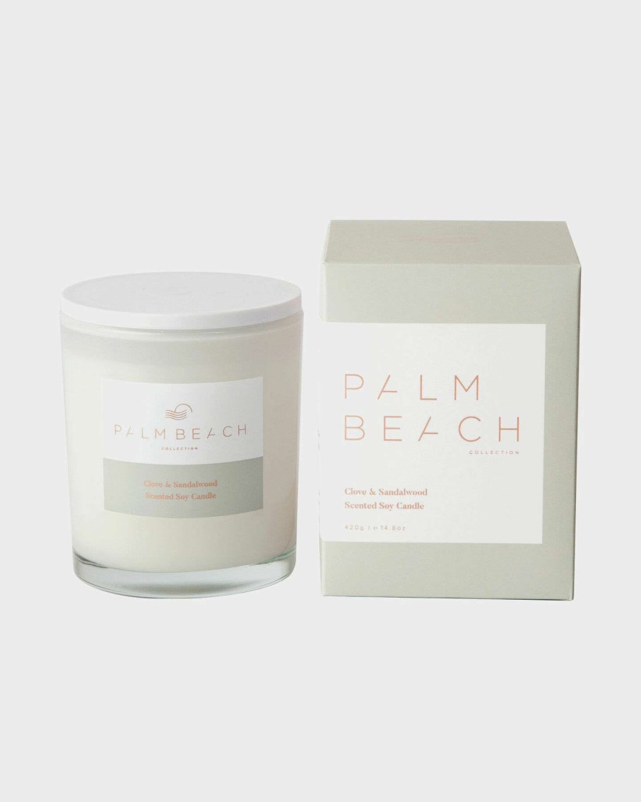 Home + Body * | Palm Beach Collection Outlet Sale Clove & Sandalwood 420G Standard Candle