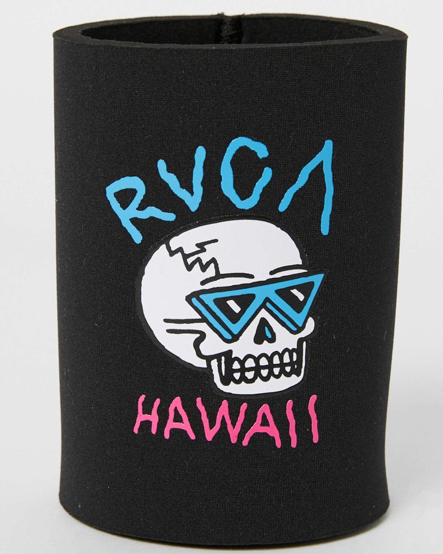 Mens * | Rvca Quality Guarantee Skull Shred Stubby Cooler