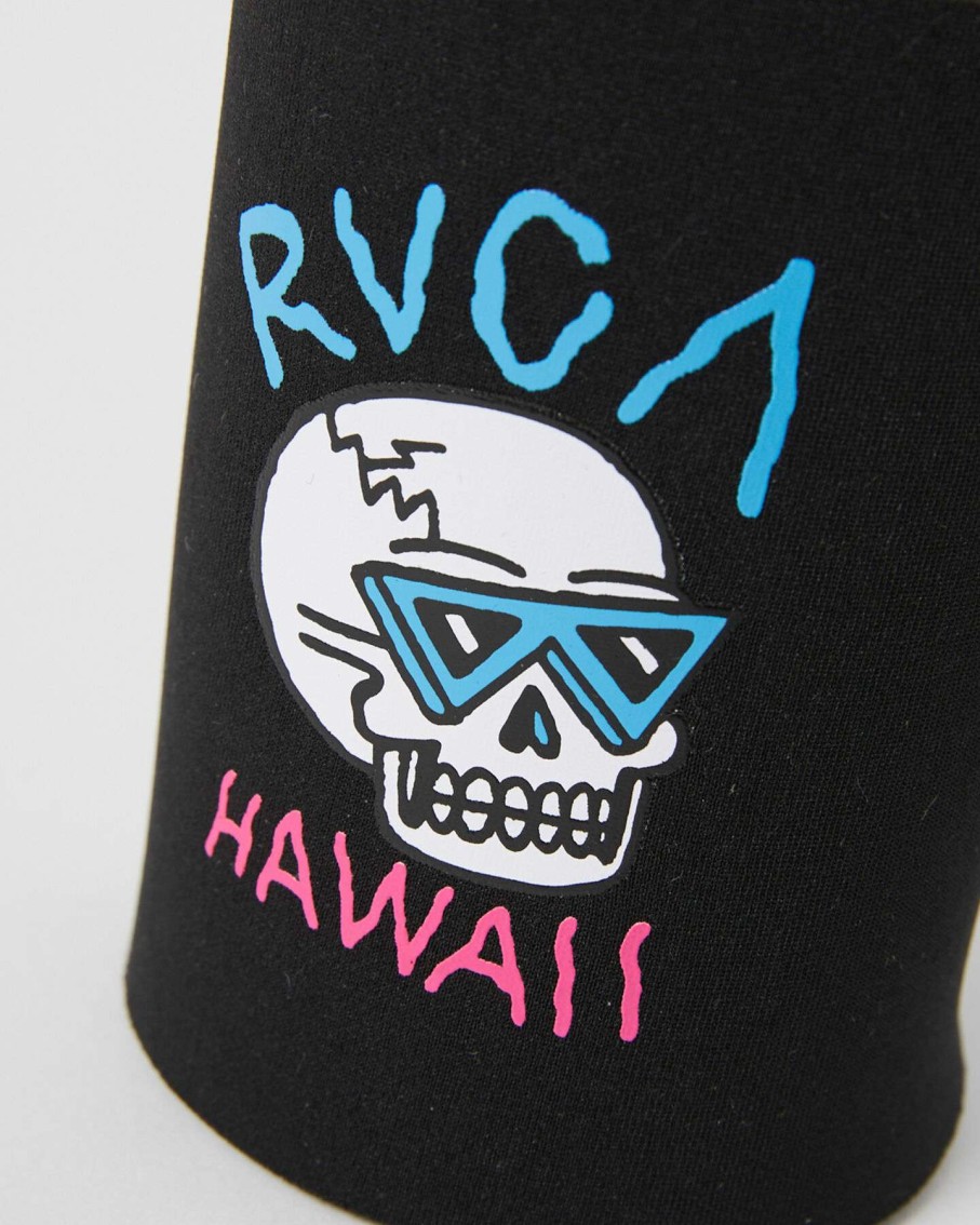 Mens * | Rvca Quality Guarantee Skull Shred Stubby Cooler