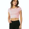 Womens * | Oneby1 Good Quality Classic Pink Crop Tee