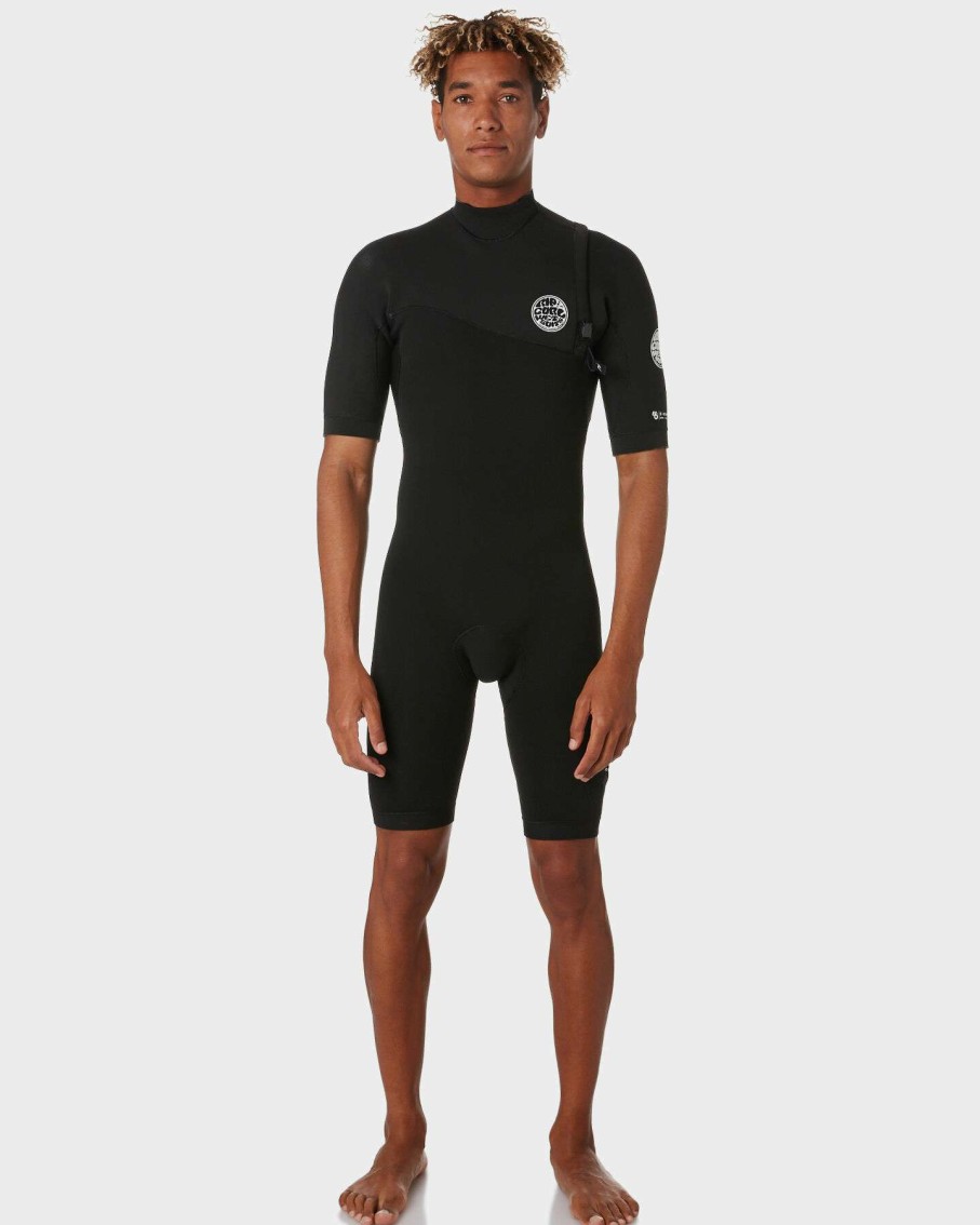 Surf * | Rip Curl Cheap E Bomb Zip Free Short Sleeve 2Mm Spring Suit