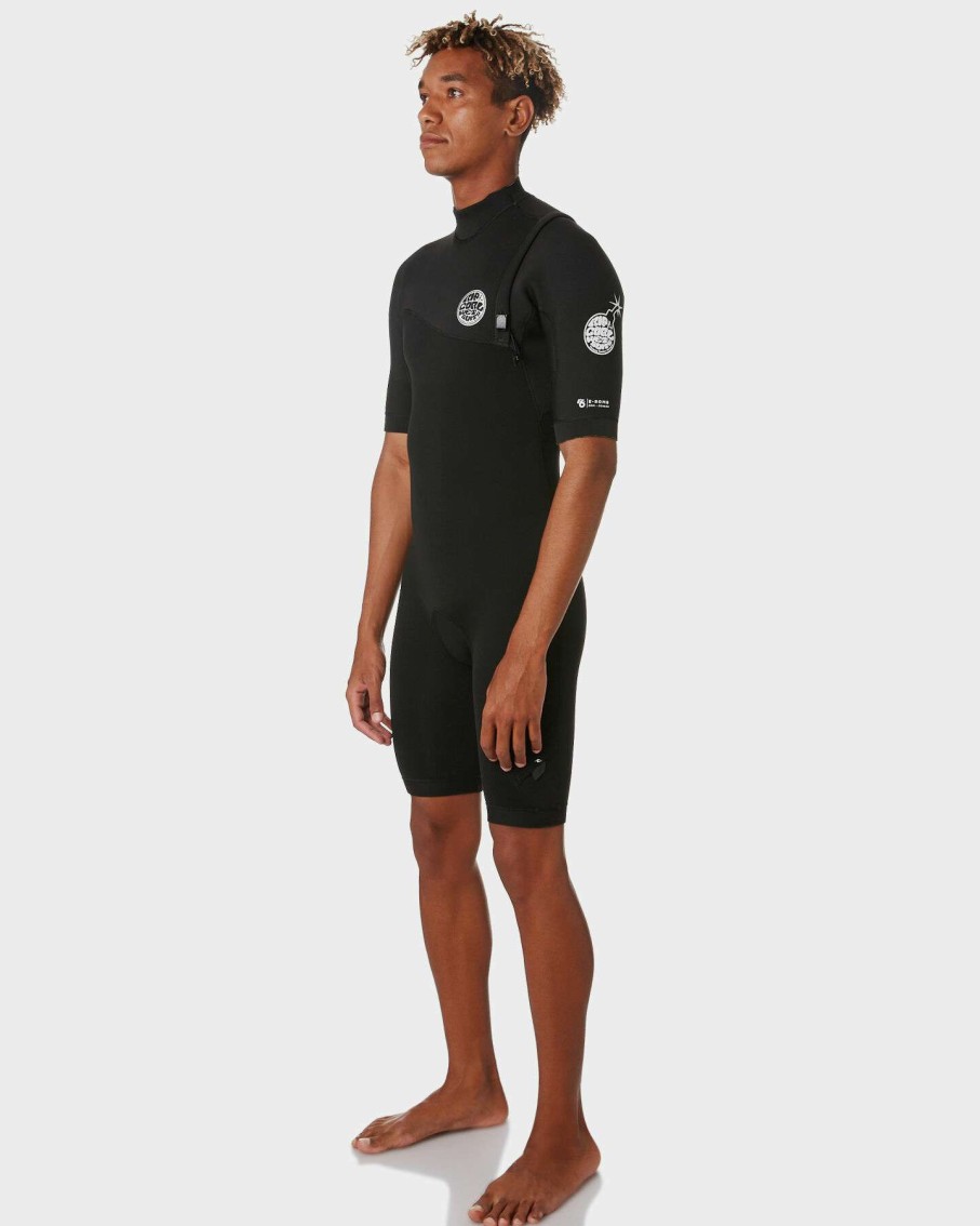 Surf * | Rip Curl Cheap E Bomb Zip Free Short Sleeve 2Mm Spring Suit