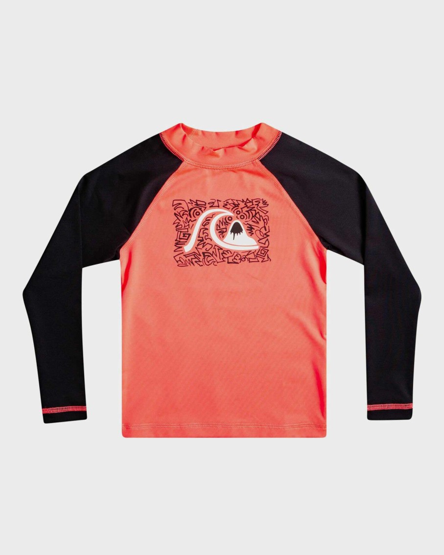 Surf * | Quiksilver Outlet Sale Boys 2-7 Next Gen Long Sleeve Upf 50 Rash Vest