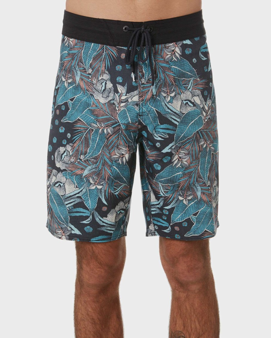 Mens * | Volcom Hot Sale Nada Floral Stoney 19 In Mens Boardshort