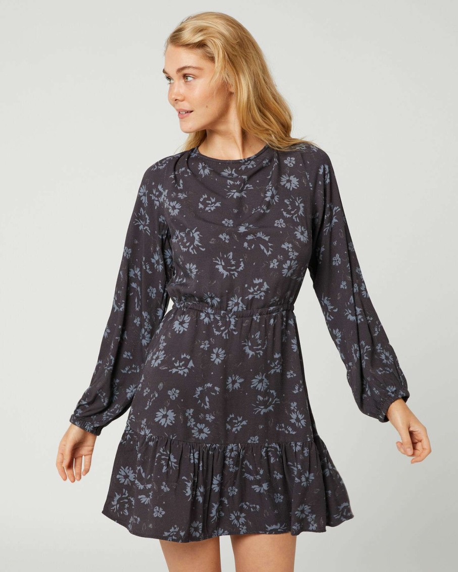 Womens * | Rusty Best Sale Highlands Long Sleeve Dress