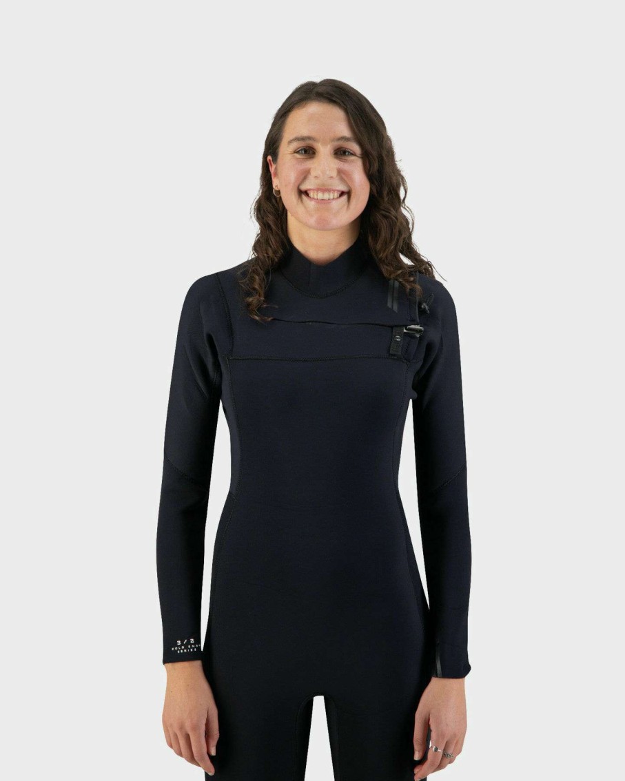 Surf * | Coastlines Latest Fashion Premium Womens 3/2 Chest Zip Steamer