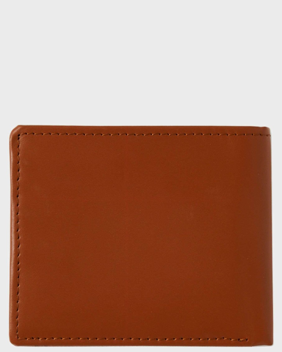 Mens * | Volcom Good Quality Single Stone Leather Wallet