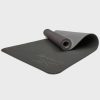 Womens * | Reebok Gift Selection Double Sided Yoga Mat (6Mm, Black/Grey)