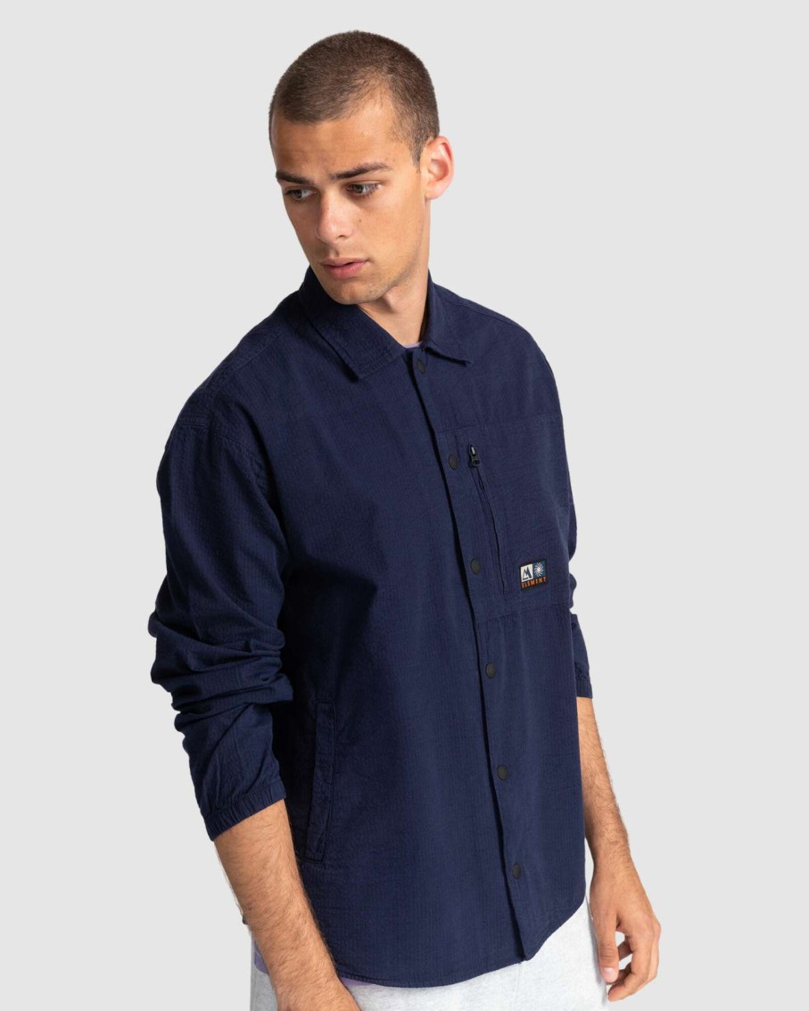 Mens * | Element Cut Price Cliff Long Sleeve Button-Down Shirt