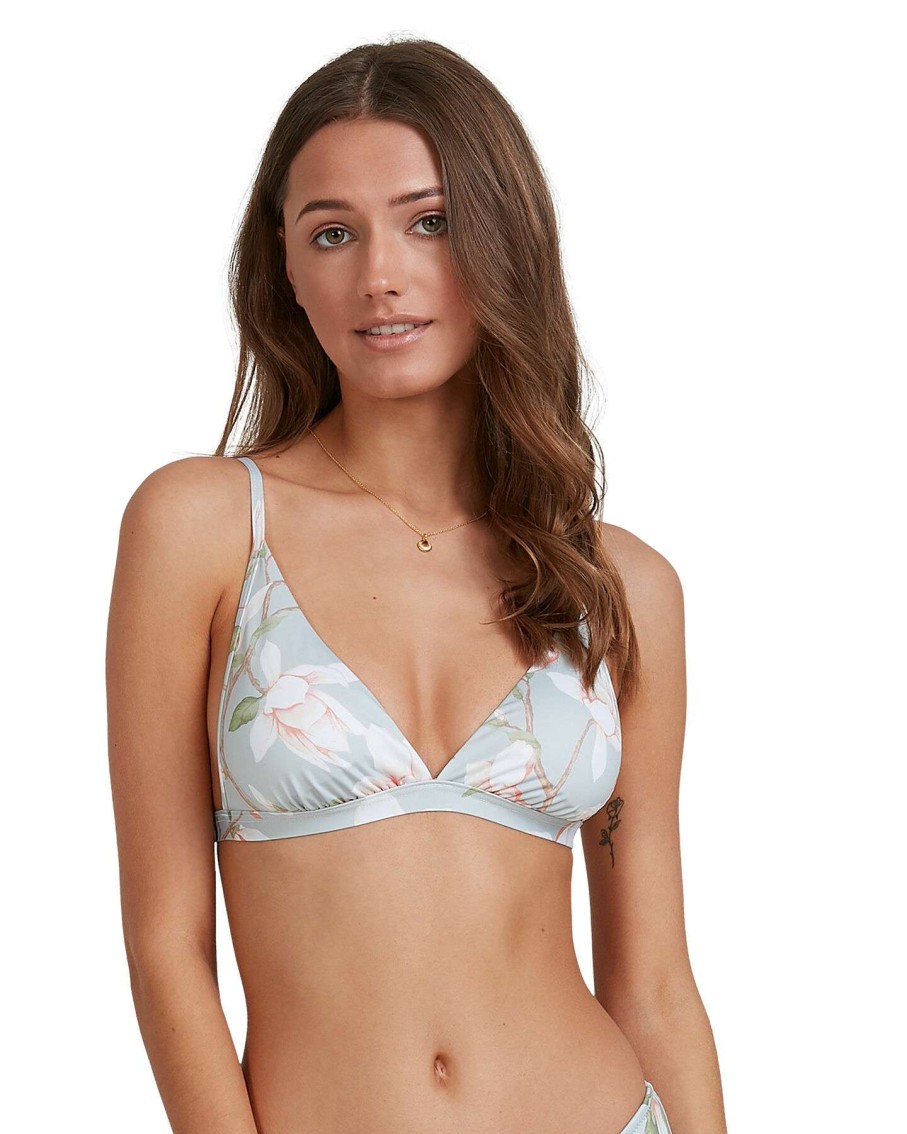 Womens * | Billabong Popular Moonflower Hi Point Tri Bikini Top