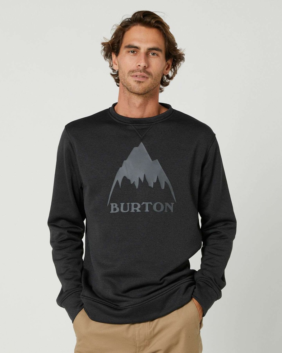 Mens * | Burton Hot Sale Oak Mens Crewneck Pullover