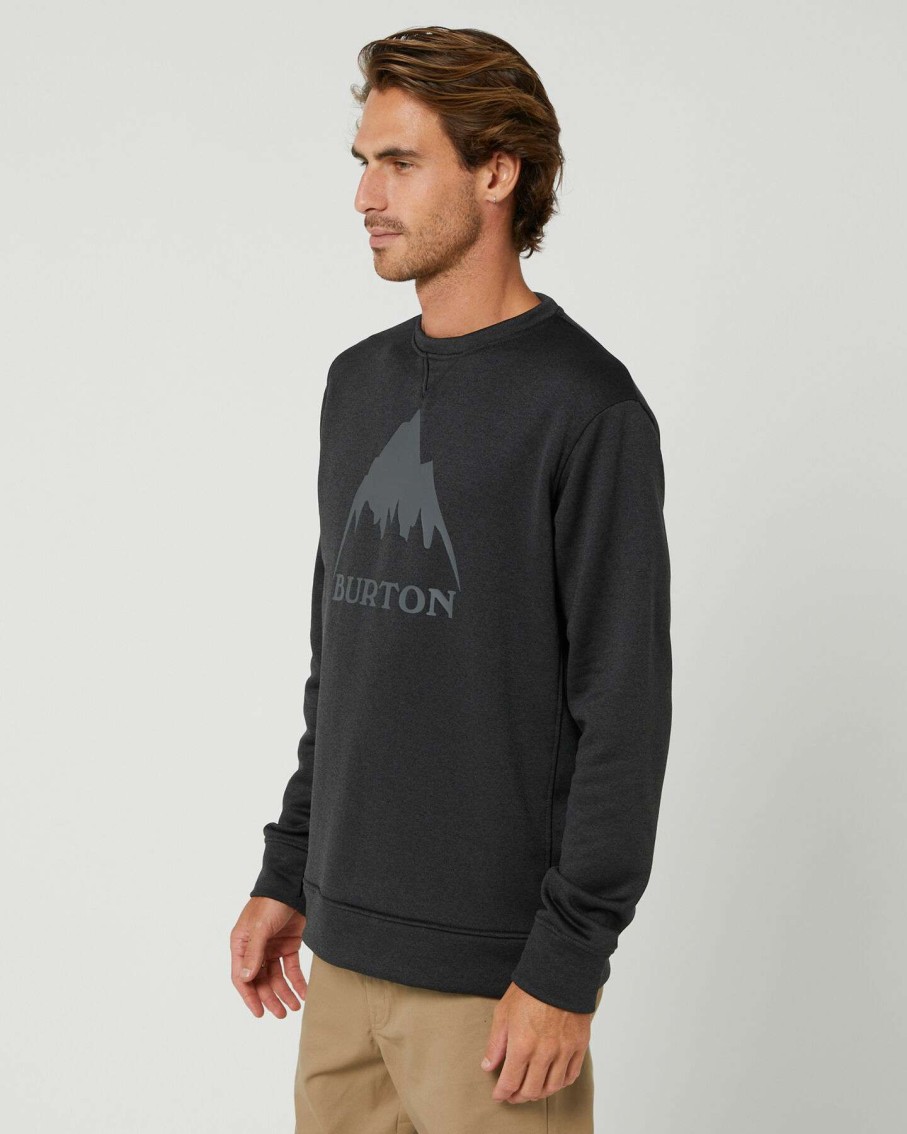 Mens * | Burton Hot Sale Oak Mens Crewneck Pullover