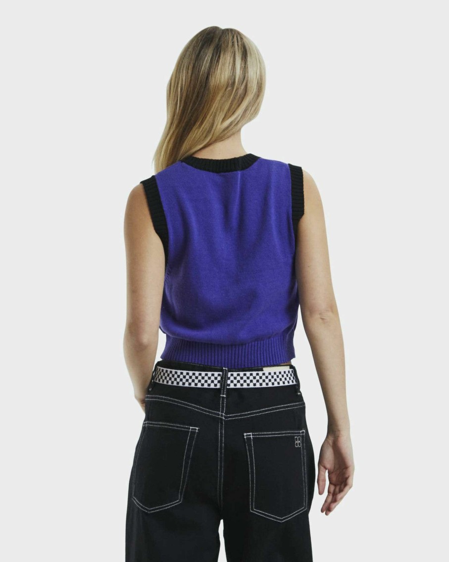 Womens * | Insight Quality Guarantee Surf Alien Knit Vest Purple