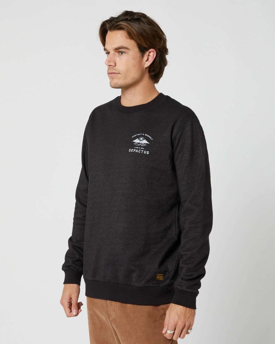 Mens * | Depactus Hot Sell Balance Non Toxic Fleece Crew