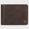 Mens * | Quiksilver Good Quality Mens Mac Tri-Fold Leather Wallet