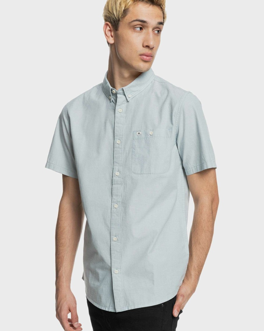 Mens * | Quiksilver Online Store Mens Winfall Short Sleeve Shirt