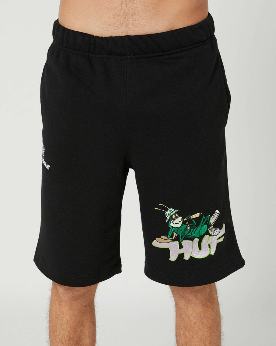 Mens * | Huf Best Sale Grasshopper Mens Fleece Short