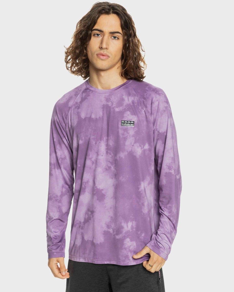 Mens * | Quiksilver Gift Selection Mens Training Tie-Dye Ls T-Shirt