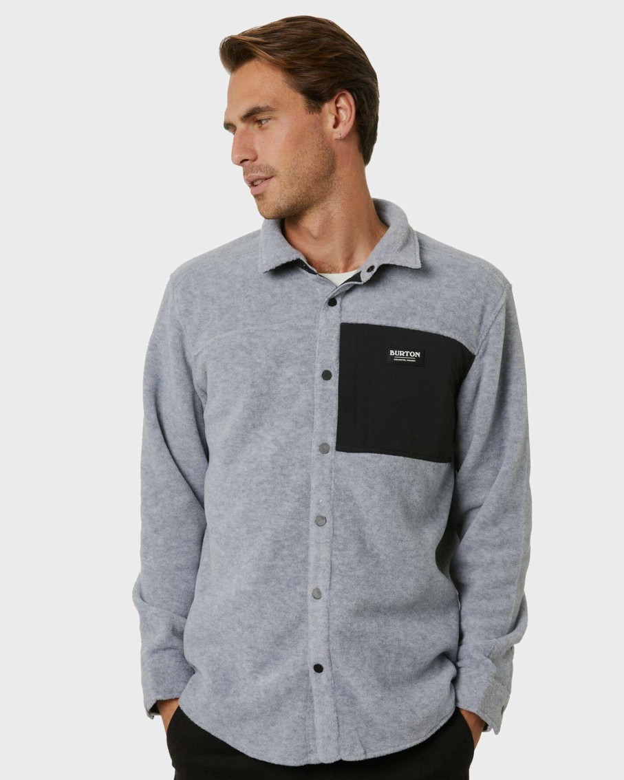 Mens * | Burton Best Choice Hearth Mens Fleece Shirt