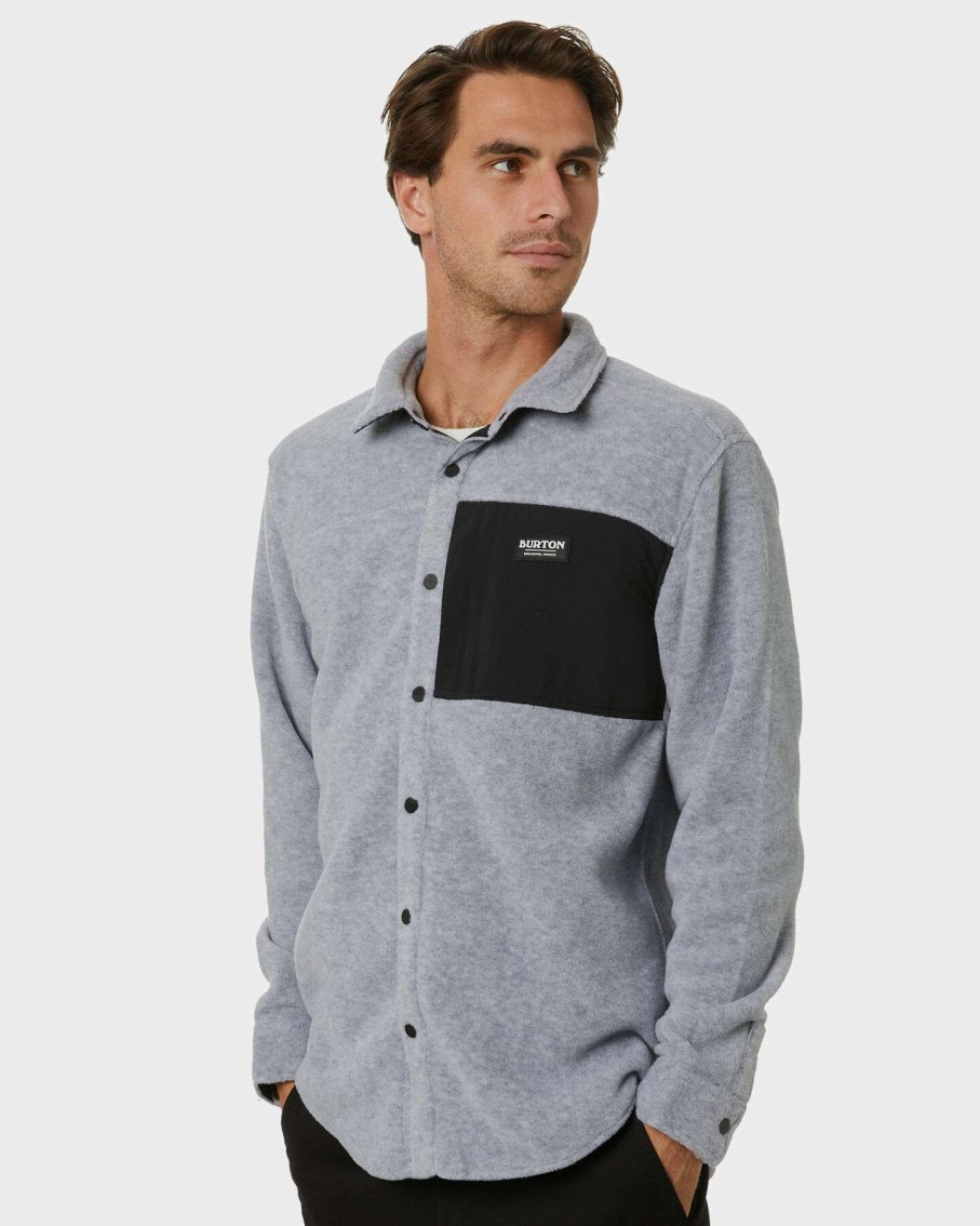 Mens * | Burton Best Choice Hearth Mens Fleece Shirt