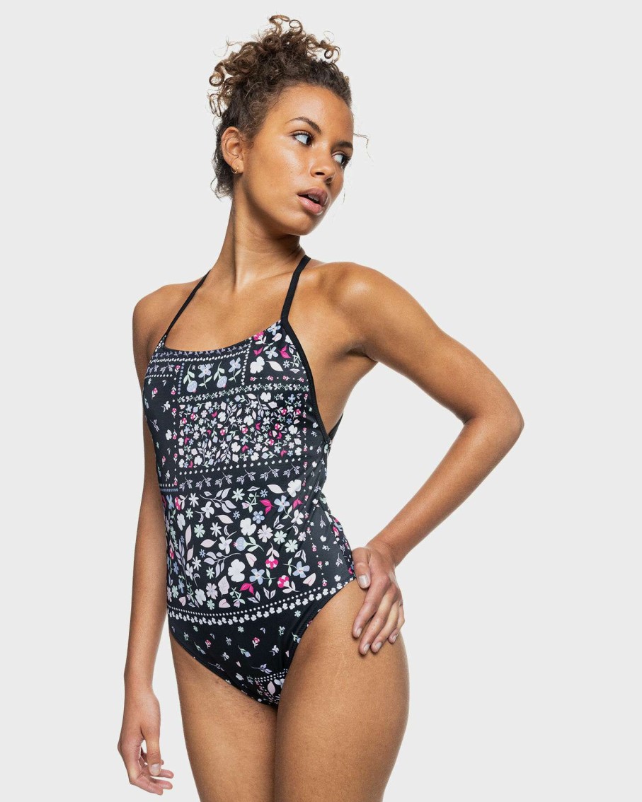 Womens * | Outlet Sale Womens Roxy Fitness One Piece Swimsuit