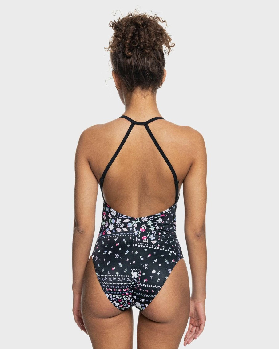 Womens * | Outlet Sale Womens Roxy Fitness One Piece Swimsuit