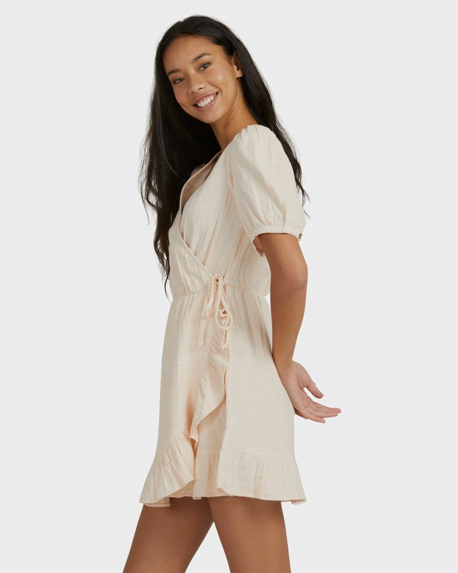 Womens * | Roxy Hot Sale Womens Shelly Beach Wrap Dress