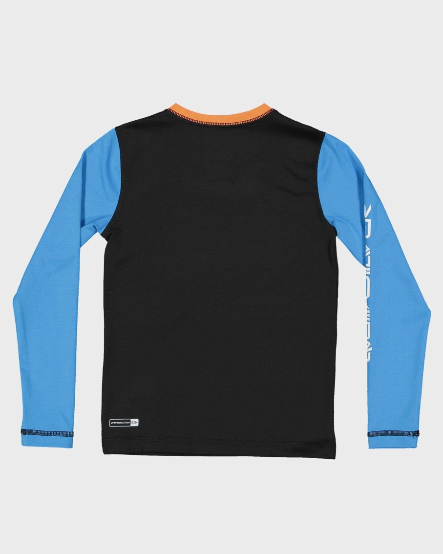 Surf * | Quiksilver Special Style Boys 2-7 Heats Omni Long Sleeve Upf 50 Rash Vest