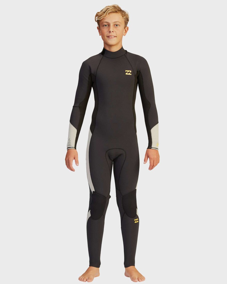 Surf * | Billabong Cut Price Boys 8-16 3 2 Absolute Back Zip Steamer Wetsuit