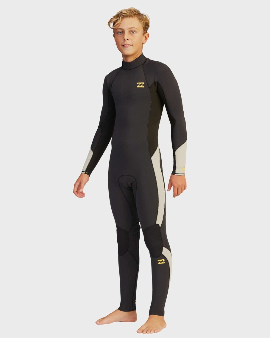 Surf * | Billabong Cut Price Boys 8-16 3 2 Absolute Back Zip Steamer Wetsuit