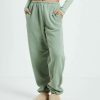 Womens * | General Pants Co. Basics Outlet Sale Relaxed Fleece Joggers Dusty Sage Green