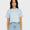 Womens * | Hot Sell Rusty Key Line Easy Fit Crop Tee