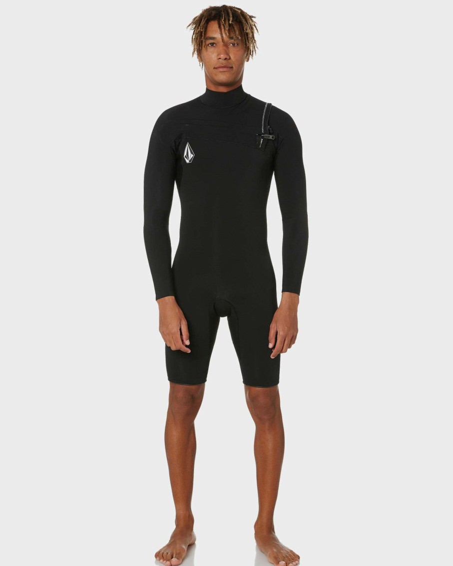 Surf * | Volcom Top Selling 2X2 Chest Zip Ls Springsuit