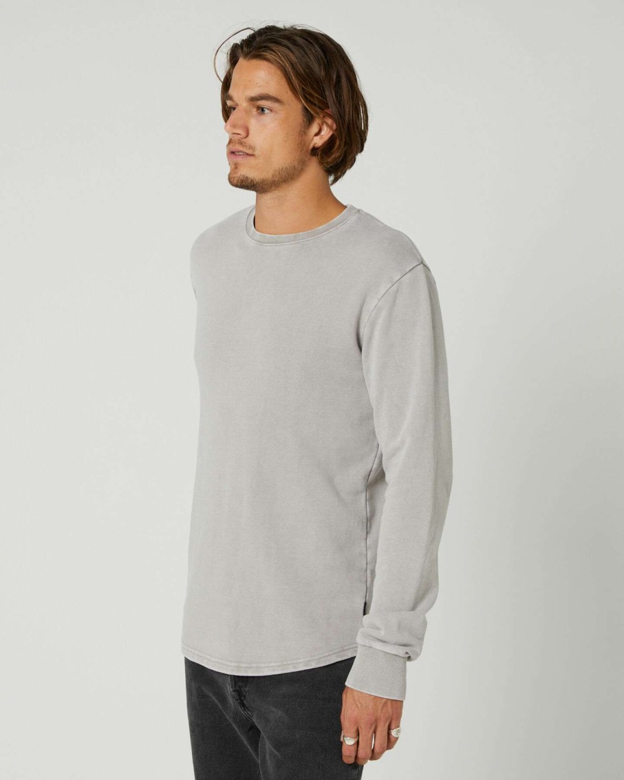 Mens * | Silent Theory Special Offers Curved Hem Mens Crew