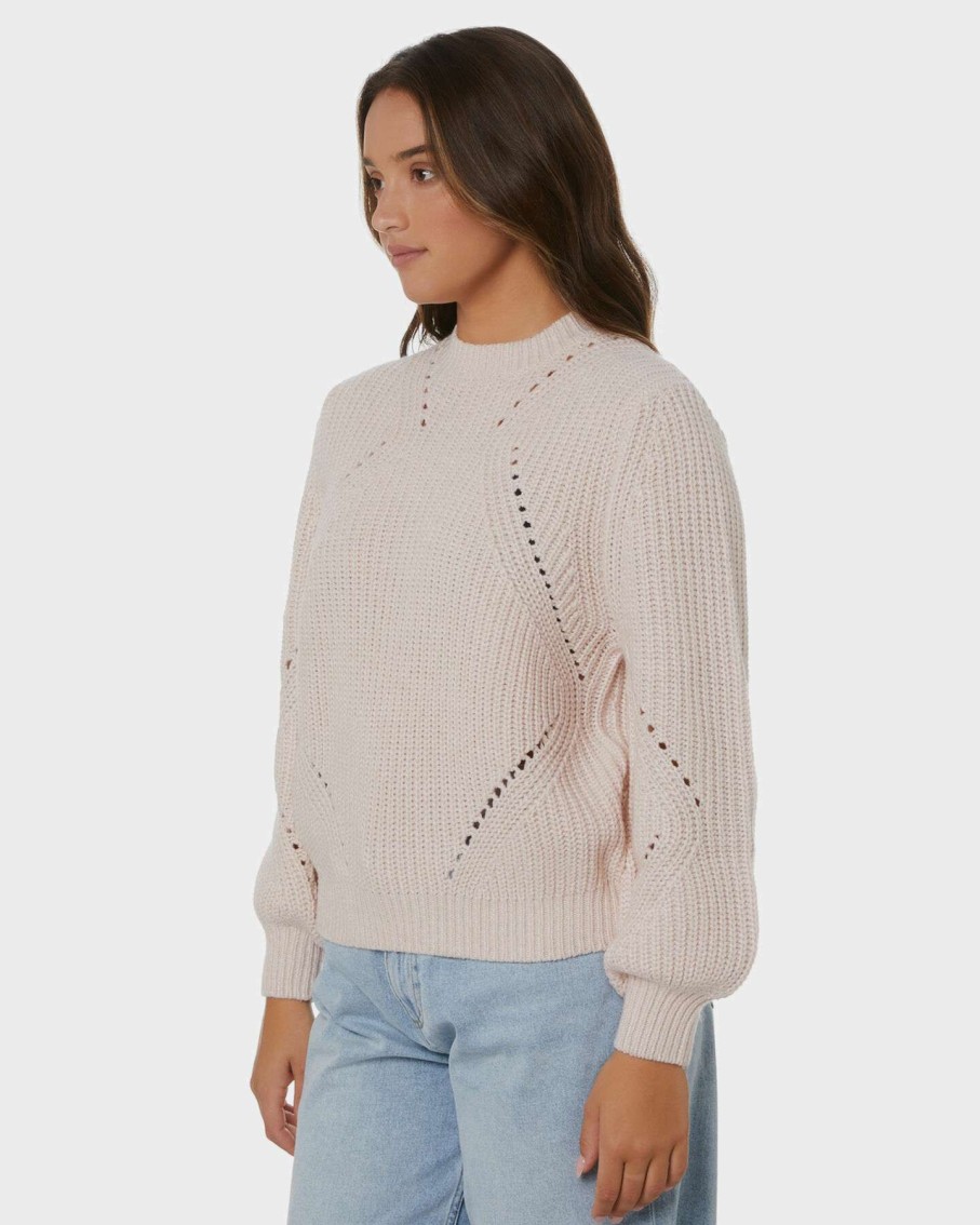 Womens * | Rusty Best Choice Caspian Crew Neck Knit