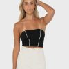 Womens * | Rusty Special Style Mika Contrast Strapless Top