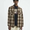 Mens * | Insight Cut Price Check In Zip Flannel Jacket