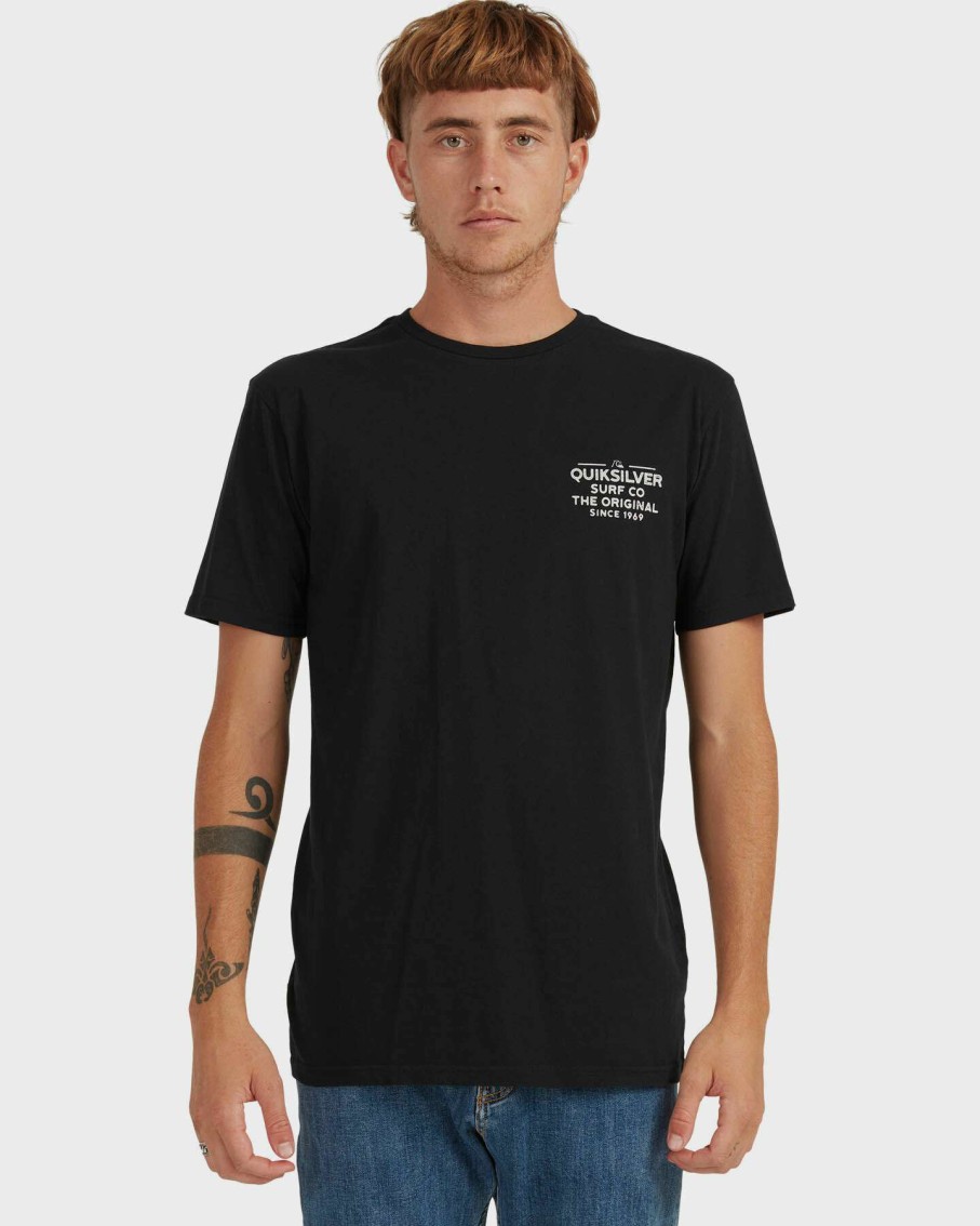 Mens * | Quiksilver Outlet Sale Mens Feeding Line Short Sleeve T-Shirt