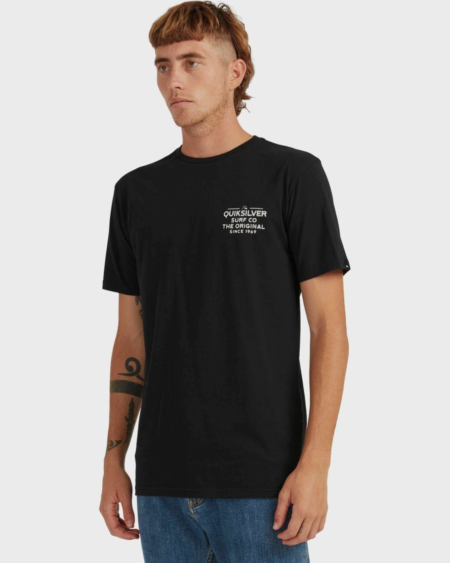 Mens * | Quiksilver Outlet Sale Mens Feeding Line Short Sleeve T-Shirt