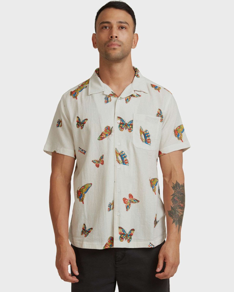 Mens * | Rvca Online Sales Mel G Flutter Ss