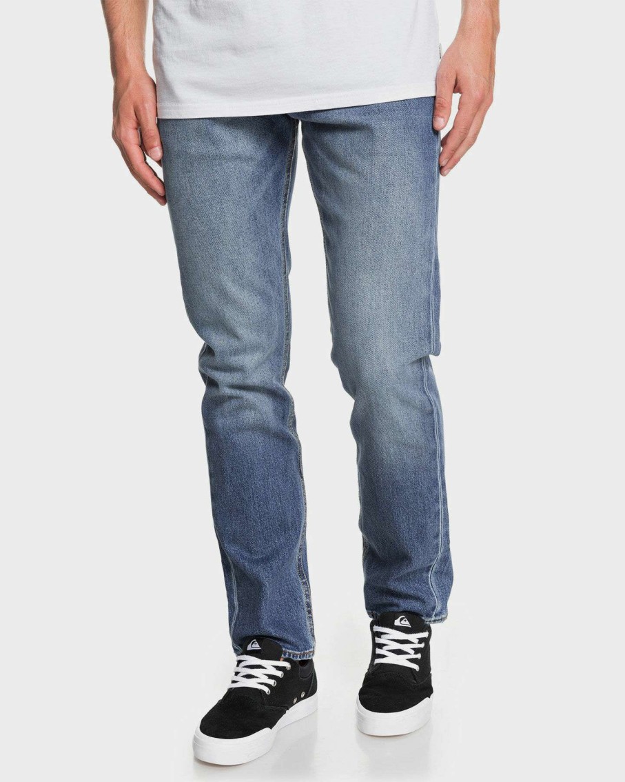 Mens * | Quiksilver Hot Sell Mens Modern Wave Aged Straight Fit Jeans