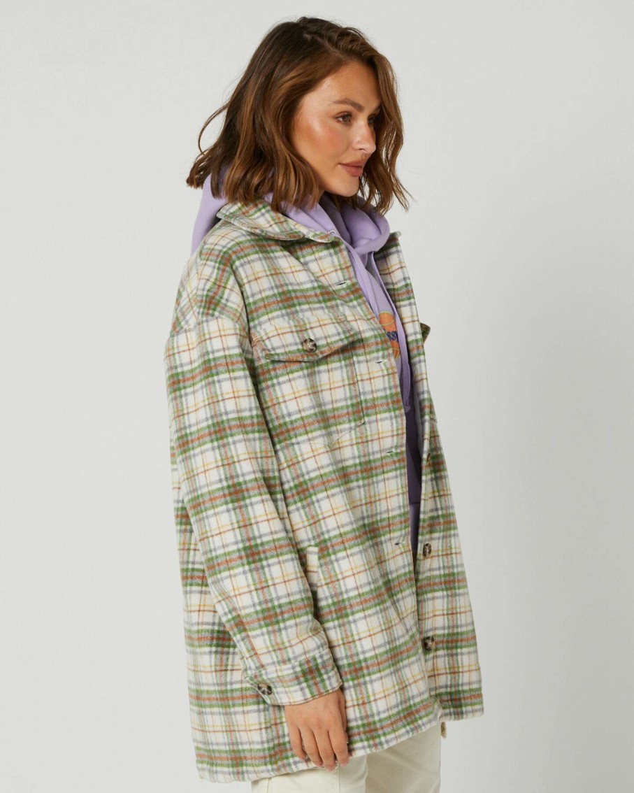 Womens * | Stussy Good Quality Harley Check Worker Jacket