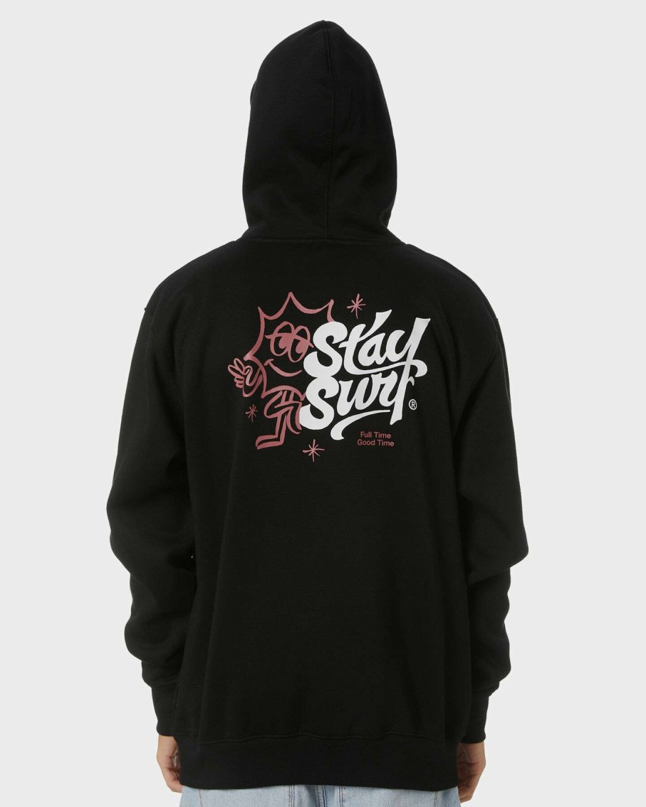 Mens * | Stay Best Choice Good Times Mens Hood Fleece