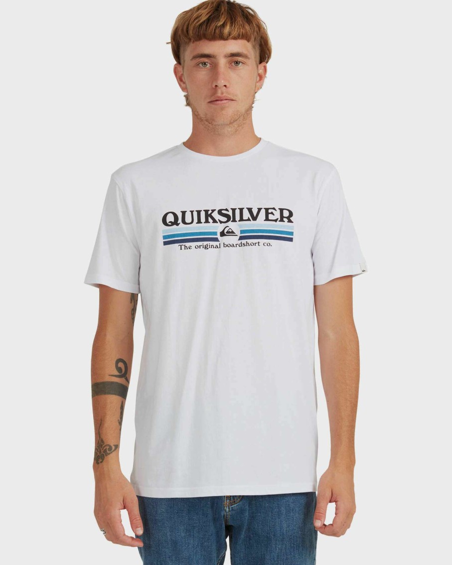 Mens * | Quiksilver Latest Fashion Mens Lined Up Short Sleeve T-Shirt