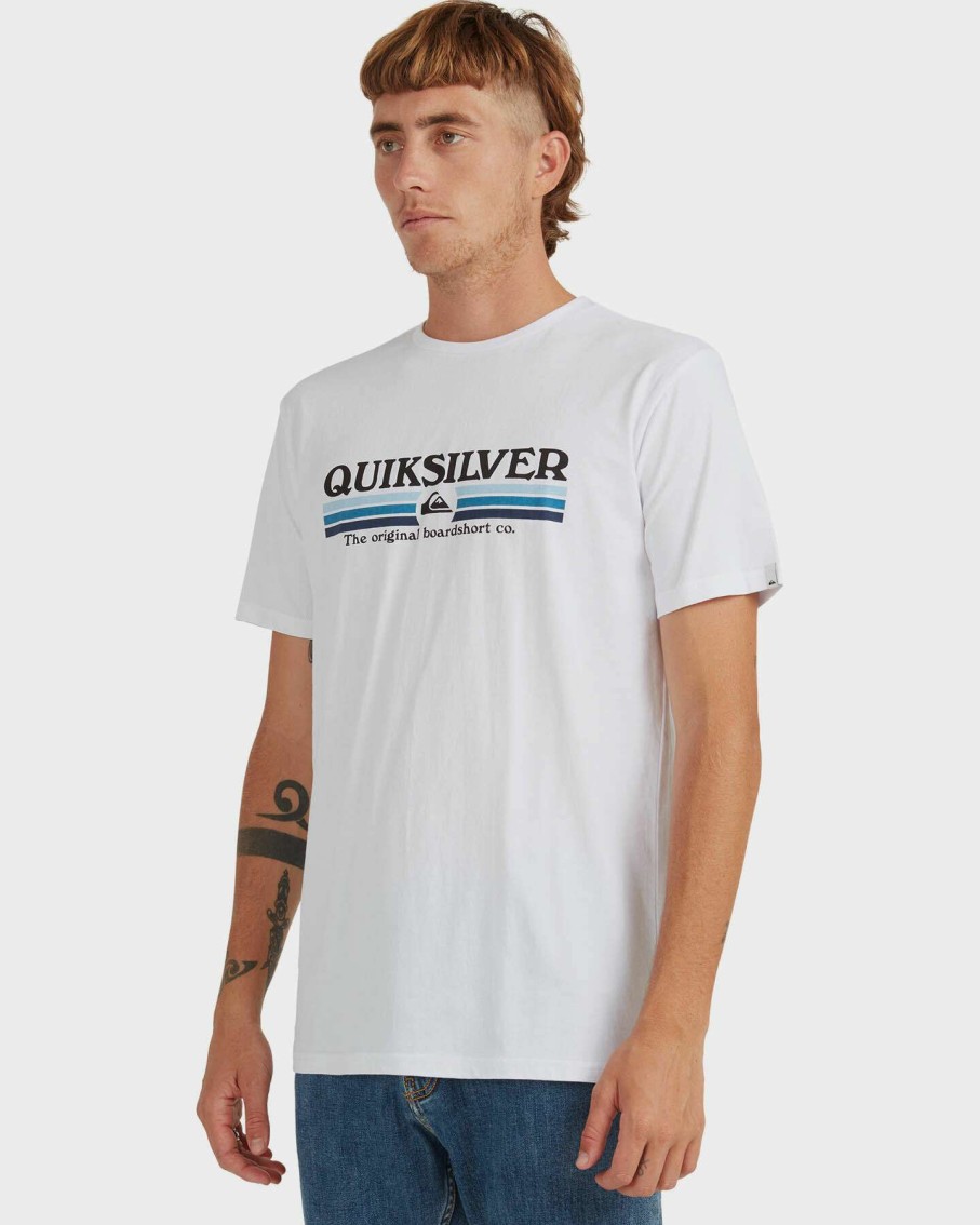 Mens * | Quiksilver Latest Fashion Mens Lined Up Short Sleeve T-Shirt