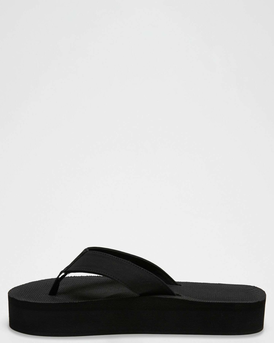 Womens * | Indosole Hot Sell Womens The Essntls Platform Thongs