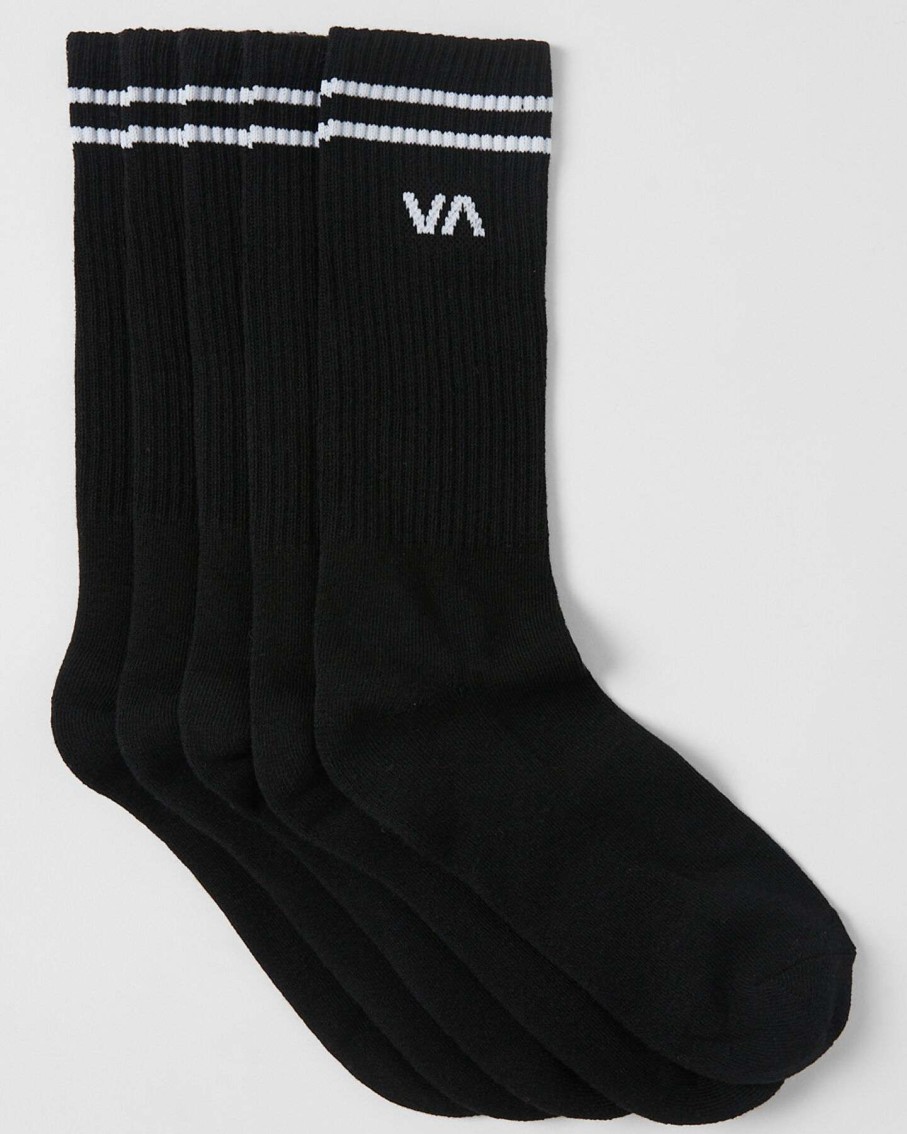 Mens * | Rvca Quality Guarantee Union Sock Ii 5 Pack