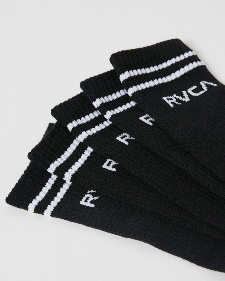 Mens * | Rvca Quality Guarantee Union Sock Ii 5 Pack