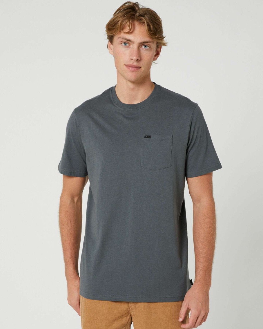 Mens * | Rip Curl Popular Plain Pocket Mens Ss Tee