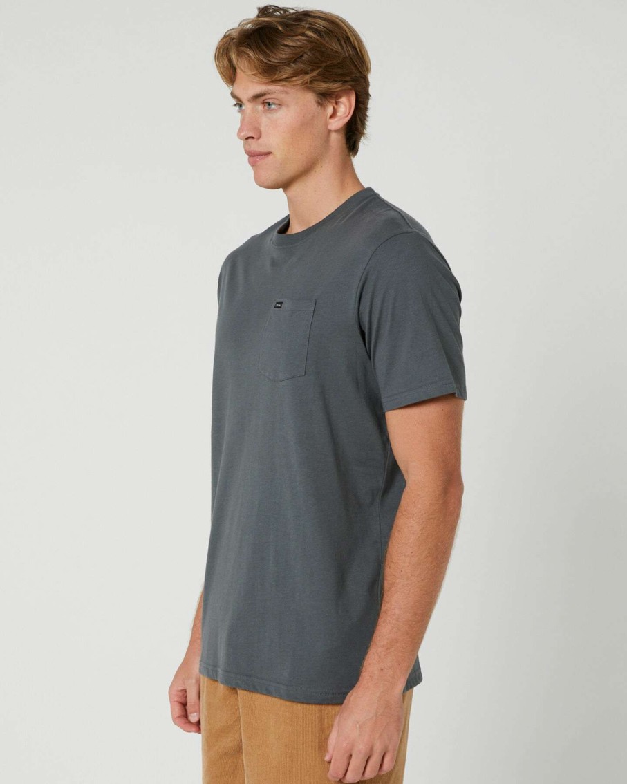 Mens * | Rip Curl Popular Plain Pocket Mens Ss Tee